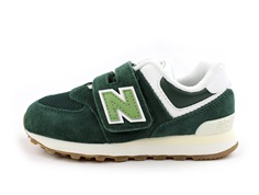 New Balance nightwatch green/white 574 sneaker